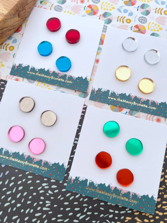 Colour Pop Stud Earrings | 8 Colours