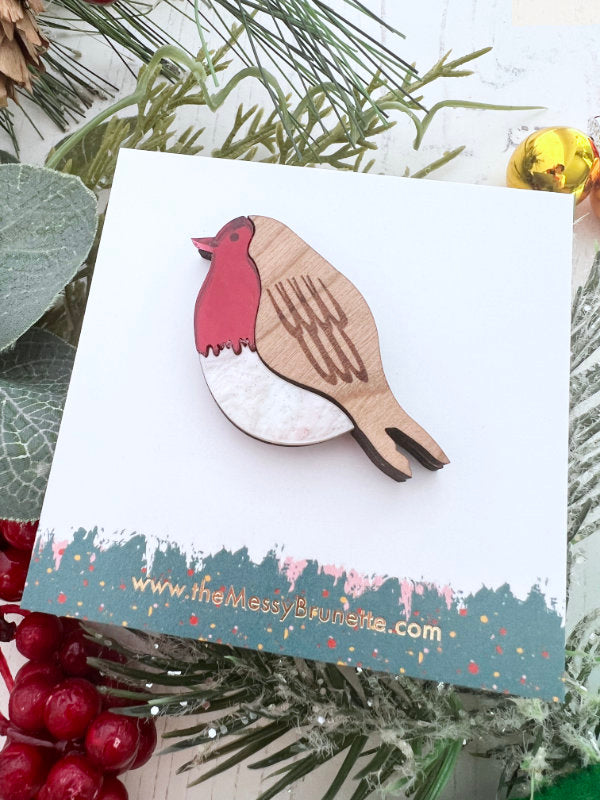 Robin Redbreast Brooch