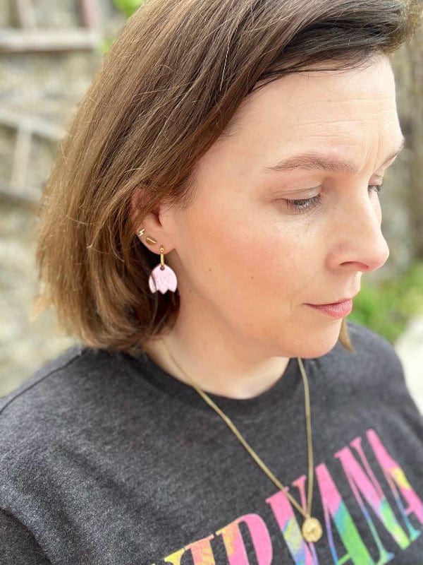 Tulip Hoop Earrings earrings The Messy Brunette