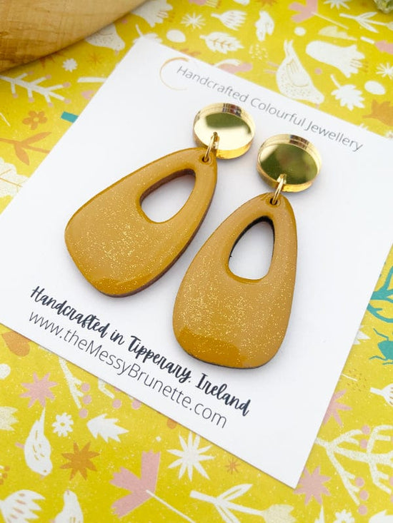 Load image into Gallery viewer, Colour Pop Drop Earrings Earrings Orche Yellow the messy brunette
