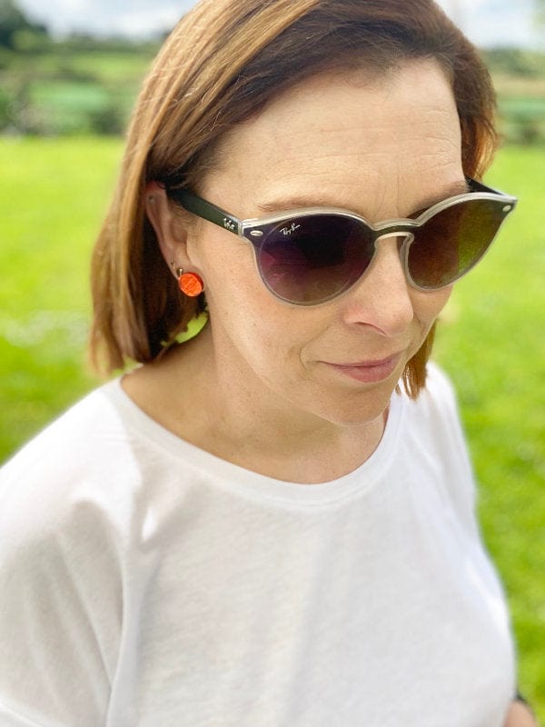 Load image into Gallery viewer, Colour Pop Wonky Stud Earrings in 6 Colours Earrings The Messy Brunette
