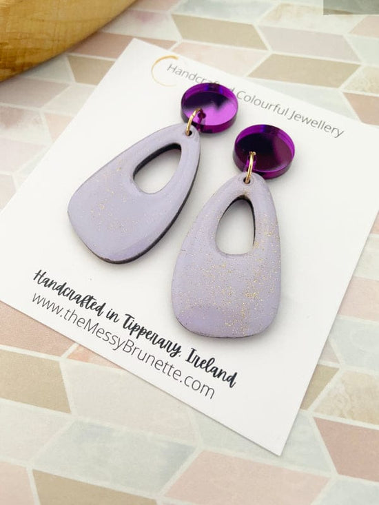 Load image into Gallery viewer, Colourful Pastel Earrings earrings Lilac The Messy Brunette
