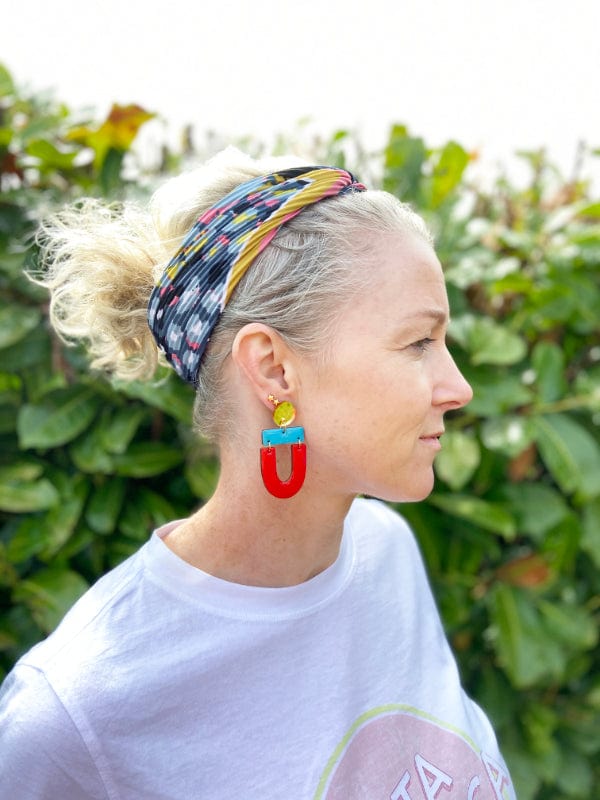 Geometric Arch Earrings The Messy Brunette